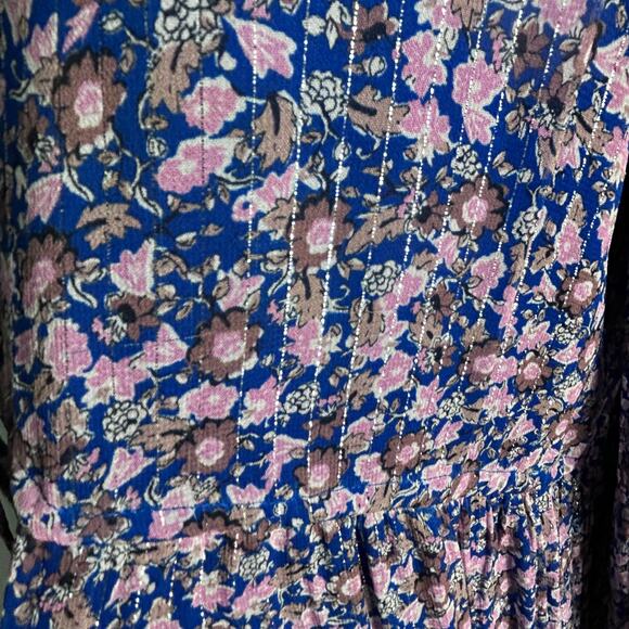 Revolve Saylor Ina Maxi Dress Floral Large blue boho cottagecore - Picture 11 of 13